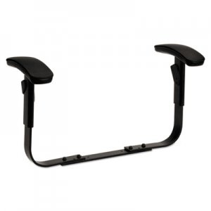 HON 5995T Height-Adjustable T-Arms for ComforTask Series Swivel Task Chairs, Black HON5995T