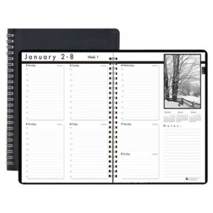 House of Doolittle HOD217102 Weekly Planner w/Black-&-White Photos, 8-1/2 x 11, Black, 2017 2171-02