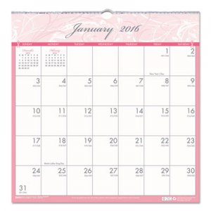 House of Doolittle 3671 Breast Cancer Awareness Monthly Wall Calendar, 12 x 12, 2016 HOD3671