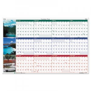 House of Doolittle 393 Earthscapes Nature Scene Reversible/Erasable Yearly Wall Calendar, 24 x 37, 2016 HOD393