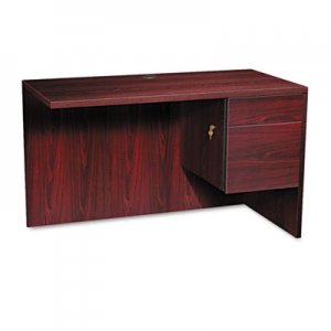 HON 10515RNN 10500 Series L Workstation Return, 3/4 Height Right Ped, 48w x 24d, Mahogany HON10515RNN