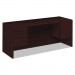 HON 10543NN 10500 Series Kneespace Credenza With 3/4-Height Pedestals, 72w x 24d, Mahogany HON10543NN