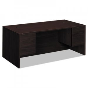 HON 10593NN 10500 Series 3/4-Height Double Pedestal Desk, 72w x 36d x 29-1/2h, Mahogany HON10593NN