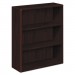 HON 10753NN 10700 Series Wood Bookcase, Three Shelf, 36w x 13 1/8d x 43 3/8h, Mahogany HON10753NN