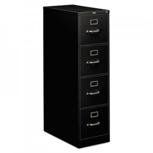 HON 314PP 310 Series Four-Drawer, Full-Suspension File, Letter, 26-1/2d, Black HON314PP