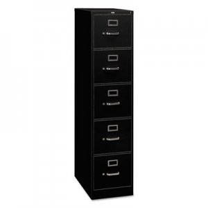 HON 315CPP 310 Series Five-Drawer, Full-Suspension File, Legal, 26-1/2d, Black HON315CPP