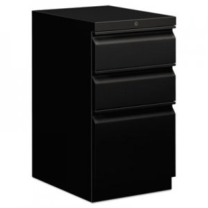 HON 33720RP Efficiencies Mobile Pedestal File with One File/Two Box Drawers, 19-7/8d, Black HON33720RP