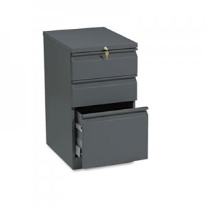 HON 33720RS Efficiencies Mobile Pedestal File w/One File/Two Box Drawers, 19-7/8d, Charcoal HON33720RS