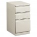 HON 33720RQ Efficiencies Mobile Pedestal File w/One File/Two Box Drwrs, 19-7/8d, Lt Gray HON33720RQ