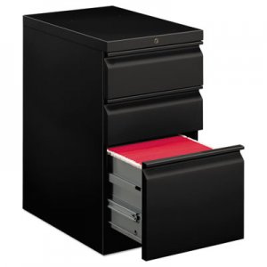 HON 33723RP Efficiencies Mobile Pedestal File with One File/Two Box Drawers, 22-7/8d, Black HON33723RP