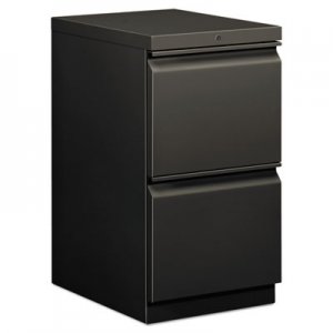 HON 33820RS Efficiencies Mobile Pedestal File w/Two File Drawers, 19-7/8d, Charcoal HON33820RS