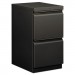 HON 33820RS Efficiencies Mobile Pedestal File w/Two File Drawers, 19-7/8d, Charcoal HON33820RS
