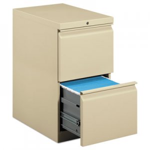 HON 33823RL Efficiencies Mobile Pedestal File w/Two File Drawers, 22-7/8d, Putty HON33823RL
