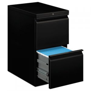 HON 33823RP Efficiencies Mobile Pedestal File w/Two File Drawers, 22-7/8d, Black HON33823RP