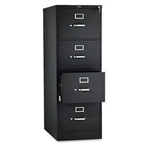 HON HON514CPP 510 Series Four-Drawer Full-Suspension File, Legal, 18.25w x 25d x 52h, Black