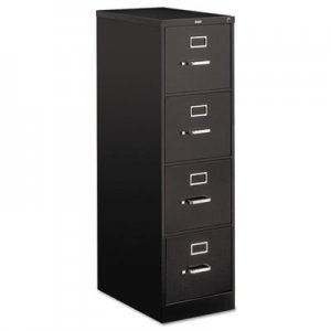 HON 514PP 510 Series Four-Drawer, Full-Suspension File, Letter, 52h x25d, Black HON514PP