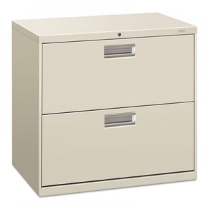 HON 672LQ 600 Series Two-Drawer Lateral File, 30w x 19-1/4d, Light Gray HON672LQ