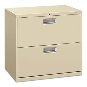 HON 672LL 600 Series Two-Drawer Lateral File, 30w x 19-1/4d, Putty HON672LL