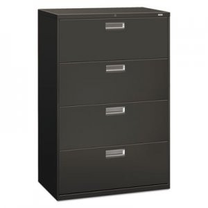 HON 684LS 600 Series Four-Drawer Lateral File, 36w x 19-1/4d, Charcoal HON684LS