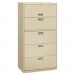 HON 685LL 600 Series Five-Drawer Lateral File, 36w x 19-1/4d, Putty HON685LL