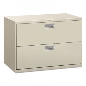 HON 692LQ 600 Series Two-Drawer Lateral File, 42w x 19-1/4d, Light Gray HON692LQ