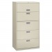 HON 685LQ 600 Series Five-Drawer Lateral File, 36w x 19-1/4d, Light Gray HON685LQ