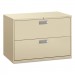HON 692LL 600 Series Two-Drawer Lateral File, 42w x 19-1/4d, Putty HON692LL