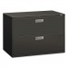 HON 692LS 600 Series Two-Drawer Lateral File, 42w x 19-1/4d, Charcoal HON692LS