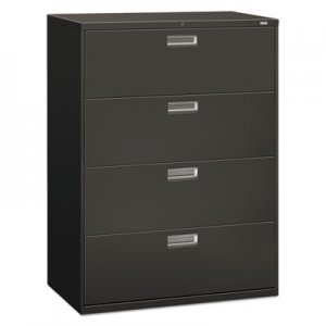 HON 694LS 600 Series Four-Drawer Lateral File, 42w x 19-1/4d, Charcoal HON694LS