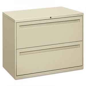 HON 782LL 700 Series Two-Drawer Lateral File, 36w x 19-1/4d, Putty HON782LL