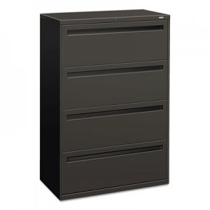 HON 784LS 700 Series Four-Drawer Lateral File, 36w x 19-1/4d, Charcoal HON784LS