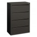 HON 784LS 700 Series Four-Drawer Lateral File, 36w x 19-1/4d, Charcoal HON784LS