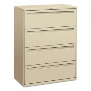 HON 794LL 700 Series Four-Drawer Lateral File, 42w x 19-1/4d, Putty HON794LL