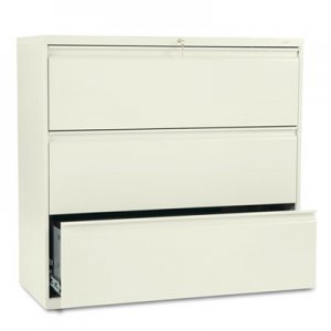 HON HON893LL 800 Series Three-Drawer Lateral File, 42w x 19.25d x 40.88h, Putty