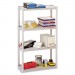 Iceberg 20843 Rough N Ready Four-Shelf Open Storage System, Resin, 32w x 13d x 54h, Platinum ICE20843