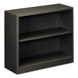 HON S30ABCS Metal Bookcase, Two-Shelf, 34-1/2w x 12-5/8d x 29h, Charcoal HONS30ABCS