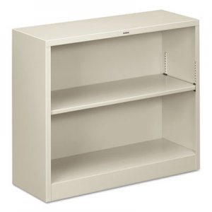 HON S30ABCQ Metal Bookcase, Two-Shelf, 34-1/2w x 12-5/8d x 29h, Light Gray HONS30ABCQ