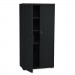 Iceberg 92551 OfficeWorks Resin Storage Cabinet, 33w x 18d x 66h, Black ICE92551