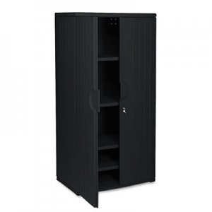 Iceberg 92571 OfficeWorks Resin Storage Cabinet, 36w x 22d x 72h, Black ICE92571