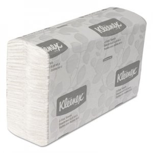 Kleenex 01500 C-Fold Paper Towels, 10 1/8 x 13 3/20, White, 150/Pack, 16 Packs/Carton KCC01500