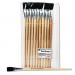 Charles Leonard 73575 Long Handle Easel Brush, Size 18, Natural Bristle, Flat, 12/Pack LEO73575