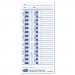 Lathem Time E100 Time Card for Lathem Models 900E/1000E/1500E/5000E, White, 100/Pack LTHE100