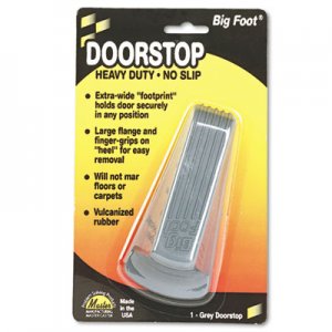 Master Caster 00941 Big Foot Doorstop, No Slip Rubber Wedge, 2 1/4w x 4 3/4d x 1 1