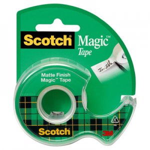 Scotch 105 Magic Tape w/Refillable Dispenser, 3/4" x 300", Clear MMM105