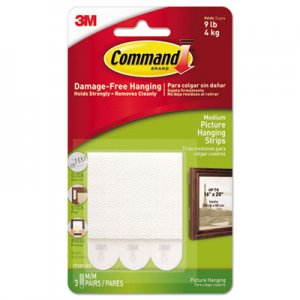 Command 17201ES Picture Hanging Removable Interlocking Fasteners, 3/4" x 2 3/4", Set of 3 MMM17201ES