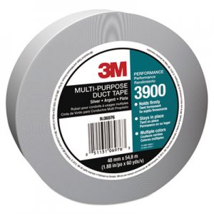 3M 3900 Poly-Coated Cloth Duct Tape, General Maintenance, 48mm x 54.8m, Silver MMM3900