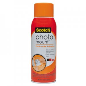 Scotch 6094 Photo Mount Spray Adhesive, 10.25 oz, Aerosol MMM6094