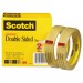 Scotch MMM6652P3436 Double-Sided Tape, 3/4" x 1296", 3" Core, Transparent, 2/Pack 665-2P34-36