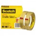 Scotch MMM6652P3436 Double-Sided Tape, 3/4" x 1296", 3" Core, Transparent, 2/Pack 665-2P34-36