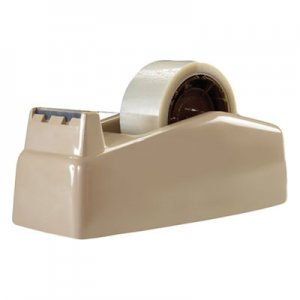 Scotch C22 Two-Roll Desktop Tape Dispenser, 3" Core, High-Impact Plastic, Beige MMMC22